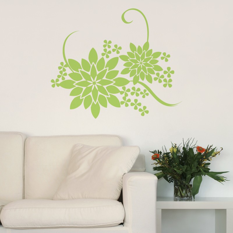 Stickers Fleurs de Coquelicots - Stickers muraux nature décoration design -  Gali Art
