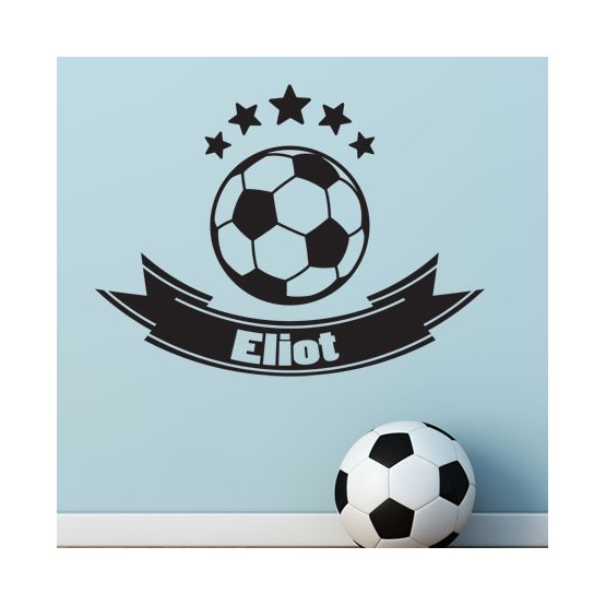 Sticker Ardoise Terrain de Football - Décoration chambre enfant thème Sport