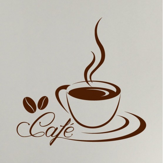 Tableau citation d'une tasse de café - 30 x 90 cm