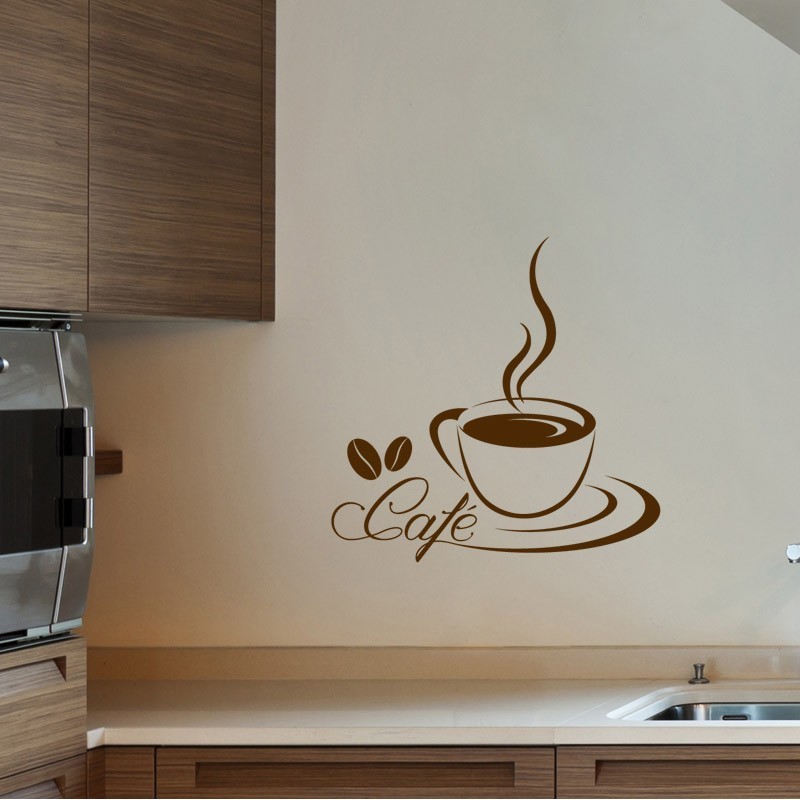 Sticker Tasse à Café - Décoration murale pour la cuisine
