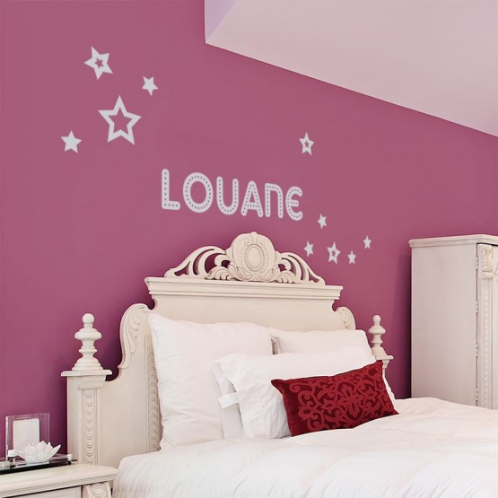 Sticker Prénom de Star - Décoration murale chambre enfant à