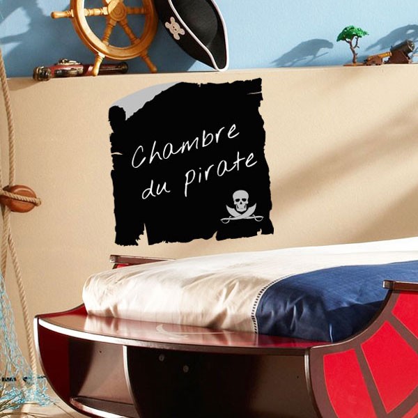 Sticker Ardoise Enfant Carte De Pirate Decoration Chambre De Garcon Gali Art Com