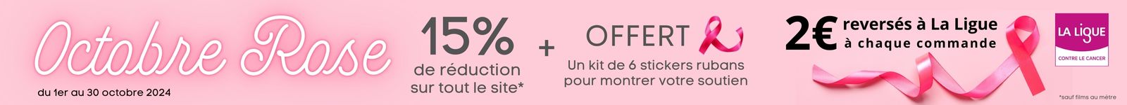 Offre spéciale Octobre Rose